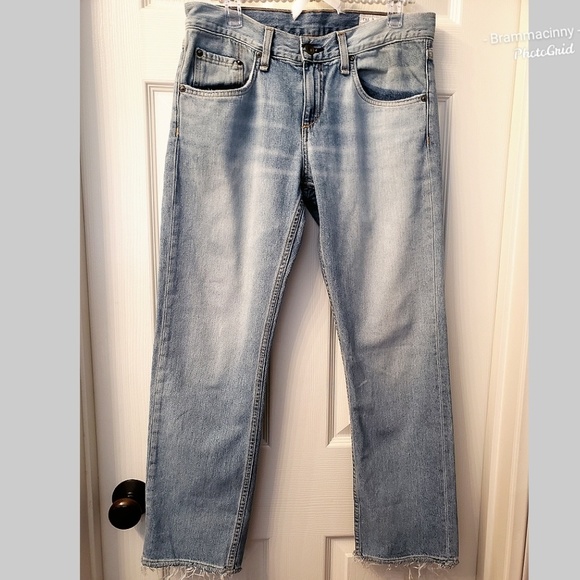 rag & bone Denim - Rag & Bone Boyfriend Chaucer Frayed Jeans